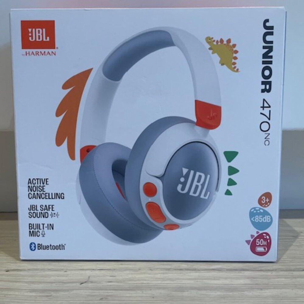 JBL Junior 470NC Headphones - White - BRAND NEW in BOX - NEVER OPENED